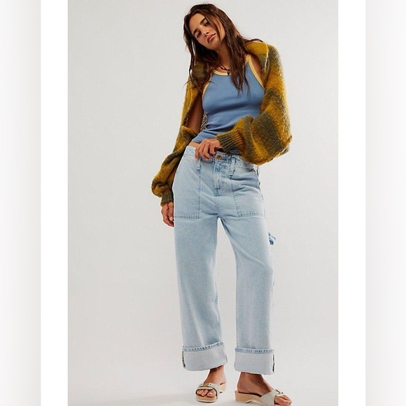 We The Free Major Leagues Mid-Rise Cuffed Jeans - Picture 2 of 9